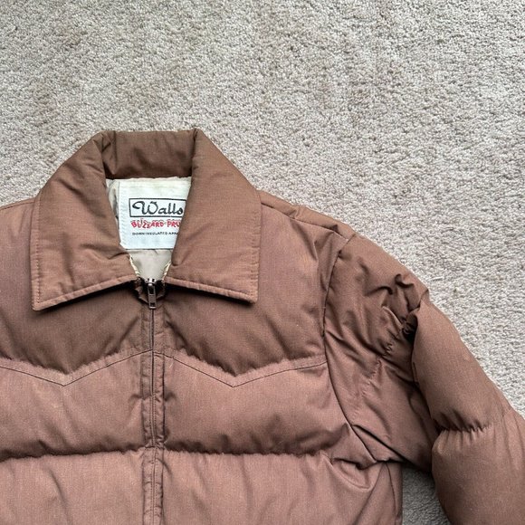 Walls Jacket Mens Medium Down Fill Blizzard Purf Full Zip Vtg Pockets Puffer - Picture 5 of 11
